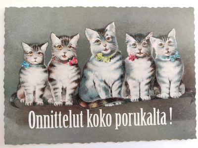 Postikortti kissat