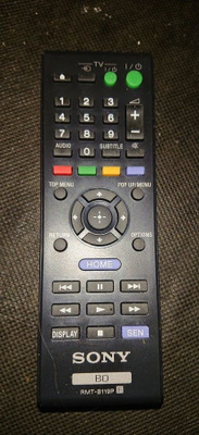 Sony Blu-ray kaukosäädin RMT-P119P