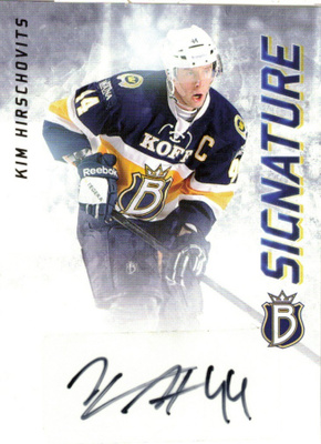 2015-16 Cardset KIM HIRSCHOVITZ Blues Signature nimmari