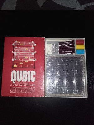 Qubic 3-D tic tac toe game