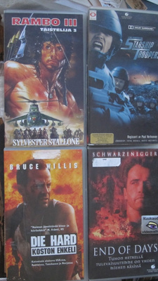 VHS - neljä toimintaelokuvaa
