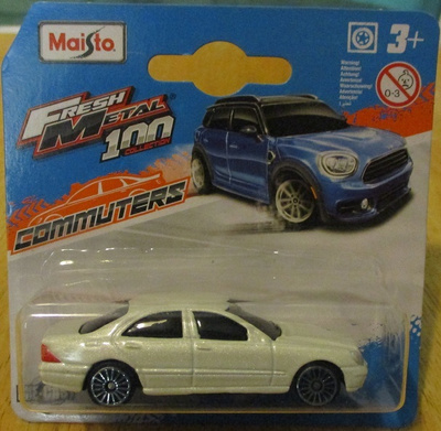 Mercedes-Benz S600 S-Class W220 Sedan White 2001 Maisto 1:64