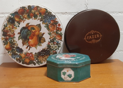 3x purkki vintage pyöreä Fazer Lakkamarmeladi
