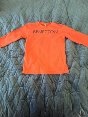 Oranssi benetton paita 120cm