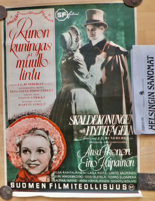 VANHA Elokuvajuliste Runon Kuningas ja Muuttolintu 1940