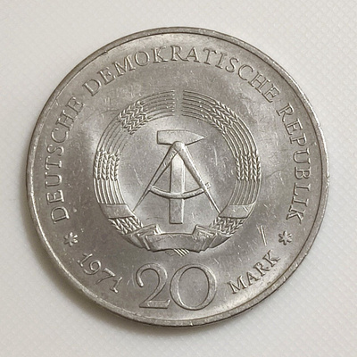 Itä-Saksa 20 Mark 1971, Heinrich Mann