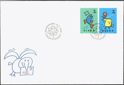 1996 1. luokan postimerkit FDC