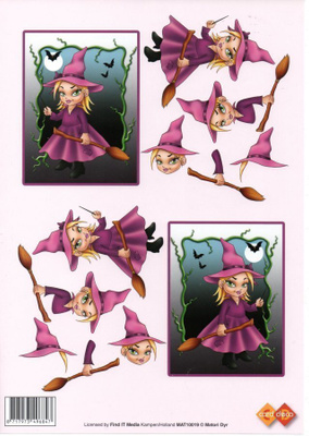 3D "° HALLOWEEN...LIILA-ASUINEN NOITA"°