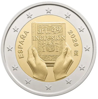 ** ESPANJA 2€ 2026 Inclusion pillerissä **