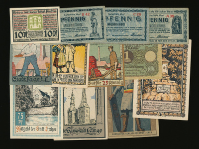 Saksa Notgeld 12 kpl, erä 22