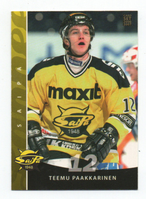 Jääkiekko n:o 140 TEEMU PAAKKARINEN. SaiPA