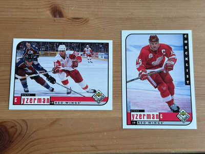 1998-99 UD Choice Steve Yzerman - 2 korttia