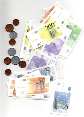 EURO-LEIKKIRAHAA °"SETELIT JA LEIKKIKOLIKOT"° -Setti /nro1