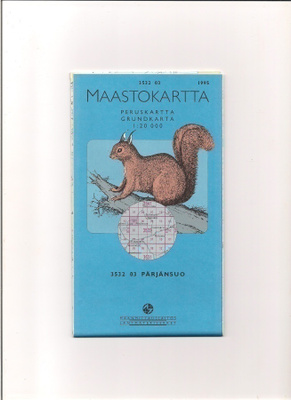 Maastokartta 1:20 000 Pärjänsuo