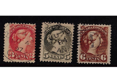 Kanada 1870 alk. Viktoria 3 kpl o
