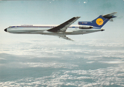 LENTOKONEKORTTI - BOEING 727 EUROPA JET LUFTHANSA