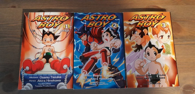Astro Boy  Vol.1-3 Manga pokkareita 3 kpl (Tezuka/Himekawa)