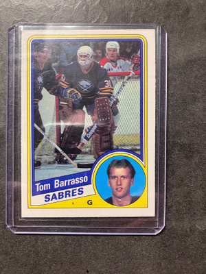 1984-85 O-Pee-Chee Tom Barrasso Rookie Buffalo Sabres #18