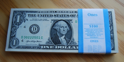 1 US Dollar 2021 George Washington, UNC, nippu