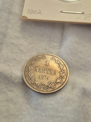 1 markka 1874, Suomi