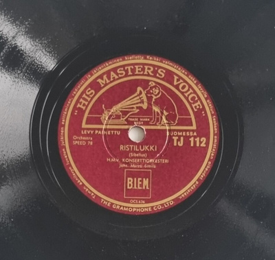 Savikiekko 1937 - H.M.V Konserttiorkesteri - HMV TJ 112
