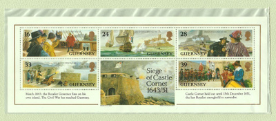 Guernseyn pienoisarkki "Siege of Castle Cornet 1643/51"