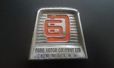 Ford Motor Company Ltd England "D6" metallinen merkki