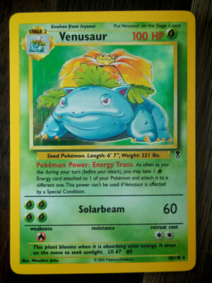 Pokemon kortti Venusaur Legendary collection holo