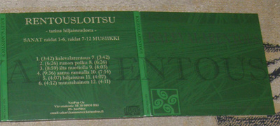 Kalevalarentous - rentousloitsu - tarina hiljaisuudesta - CD