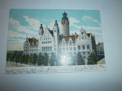 Leipzig, uusi Raatihuone, p. 1904 Suomeen