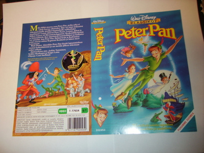 Vhs kansipaperi Fix - PETER PAN (Sis.postikulut)