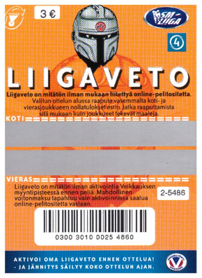 HPK SM-LIIGA LIIGAVETO Arpa v.2003
