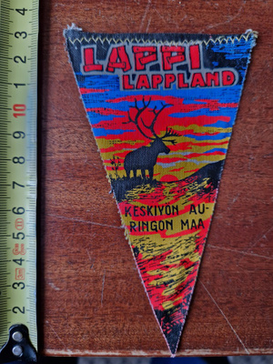 Lappi Lapland pieni vintage matkailuviiri