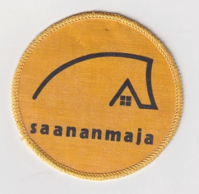 Saananmaja - kangasmerkki