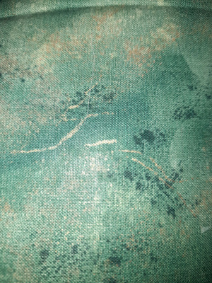 Vihreä tilkkutyökangas 33x140cm