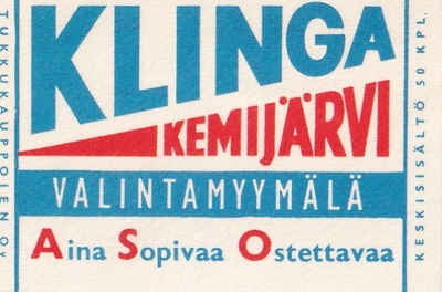Kemijärvi, Klinga Valintamyymälä    4/9