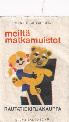 Rautatiekirjakauppa . Meiltä matkamuistot     9/3