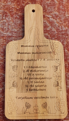 Leikkuulauta Mummon Makaronivelli Resepti