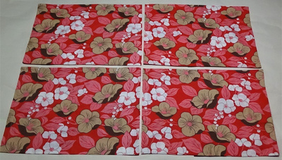 Isot retro tyynynliinat 4 kpl , 70 cm x 50 cm
