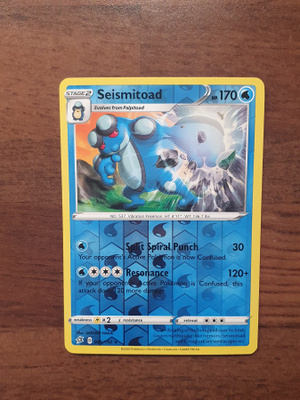 Pokemon Seismitoad 046/192 Reverse holo rare