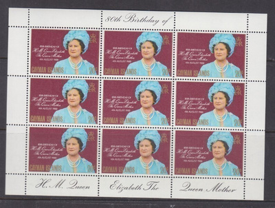 Cayman saaret  Queen elisabet pienoisarkki br empire