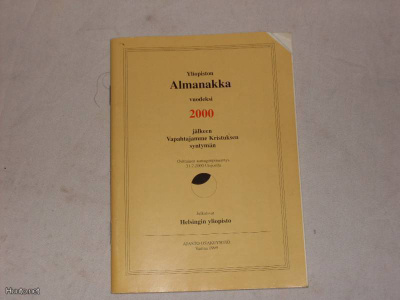huuda syntymävuotesi almanakka 2000