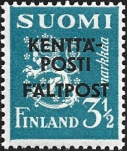 1943 KP 3½ mk lisäpainama kenttätyyppi 11 ** LaPe KP 5 kt 11