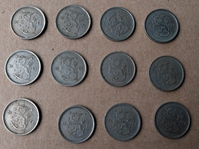50 penniä 1921 - 12 kpl