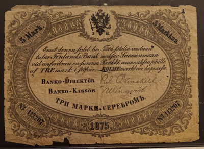 3 MARKKAA 1875