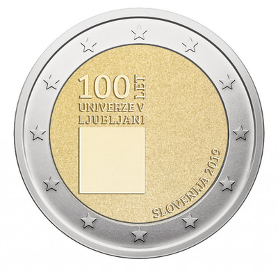 ** SLOVENIA 2€ 2019 Ljubljana pillerissä **