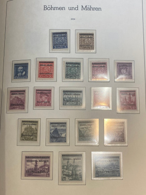 SAKSA BÖHMEN MÄHREN 1939-1940 MERKIT Mi1- Mi19**