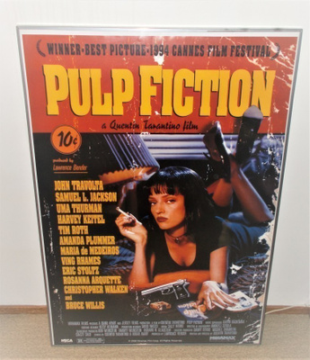 PULP FICTION MOVIE POSTER + KEHYS
