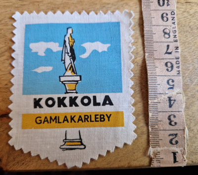Kokkola vintage kangasmerkki