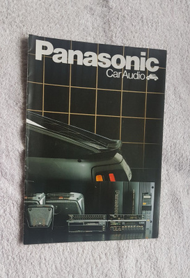 PANASONIC CAR AUDIO 1988 Vanha esite